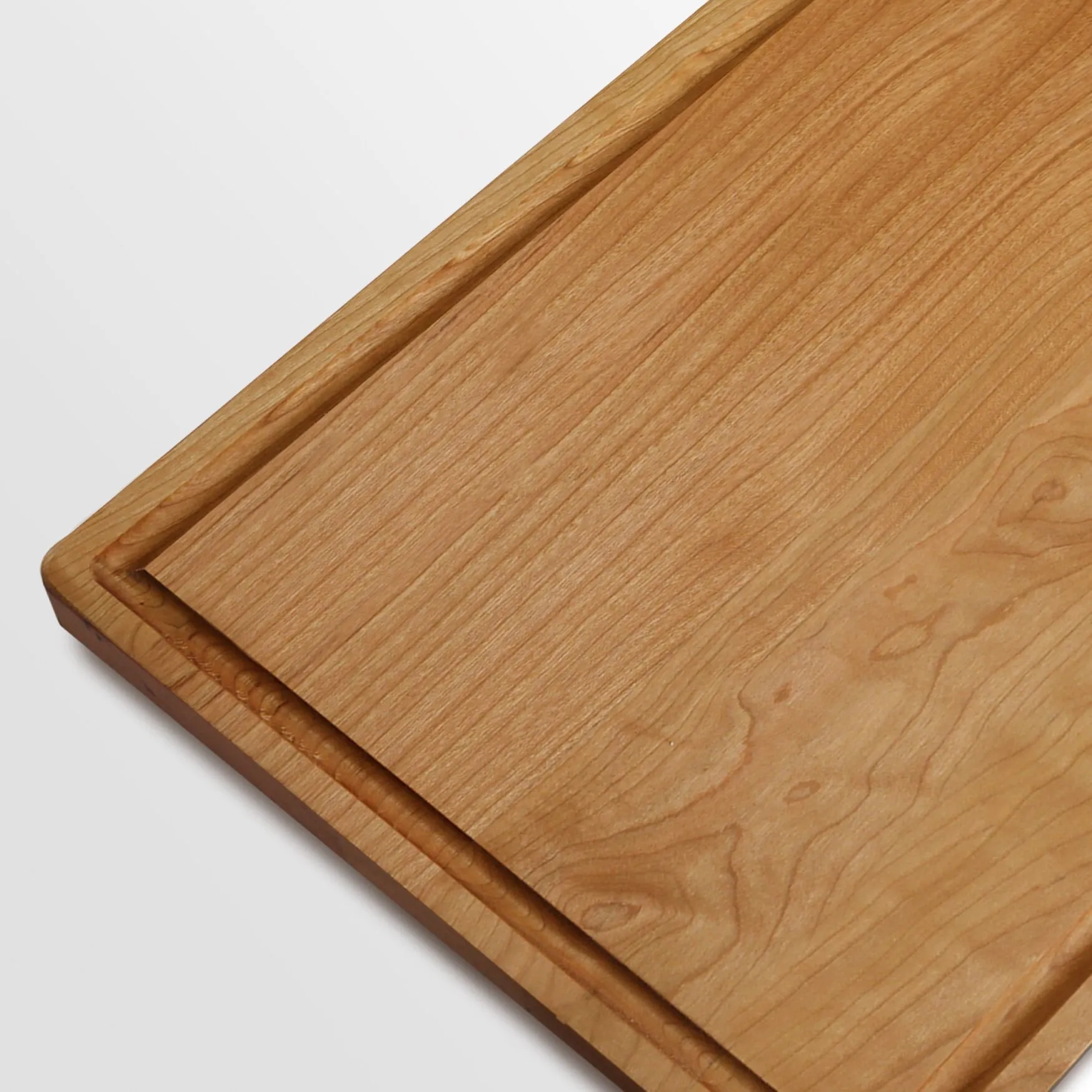 Delice Cherry Rectangle Cutting Board with Juice Drip Groove