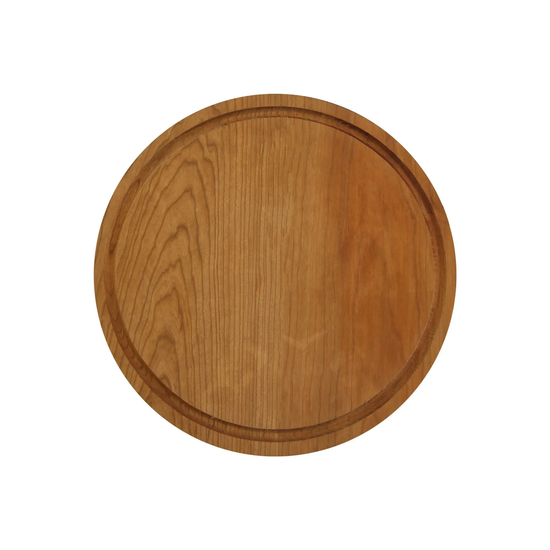 Delice Cherry Round Cutting Board with Juice Drip Groove