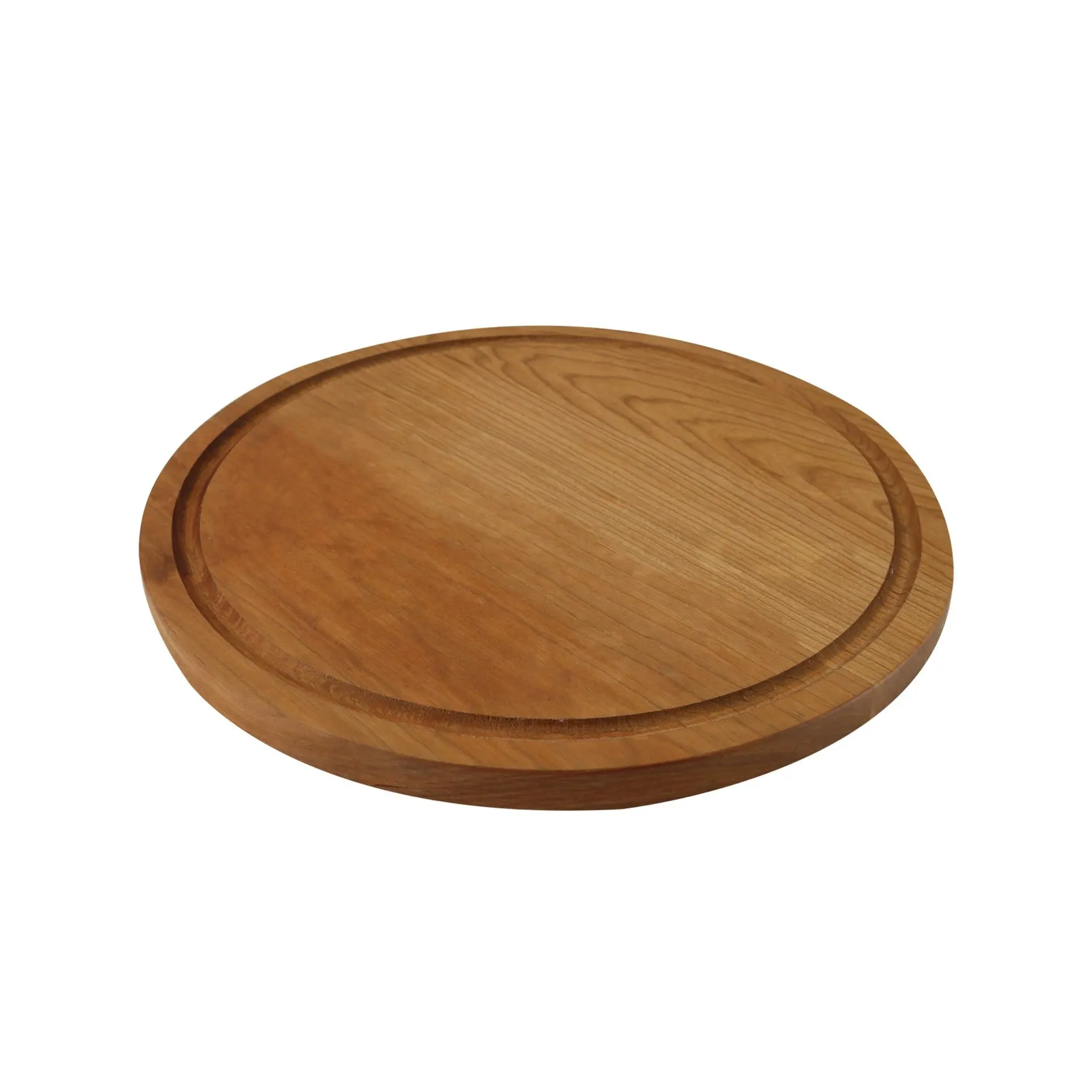 Delice Cherry Round Cutting Board with Juice Drip Groove