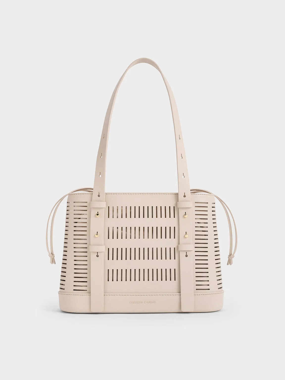 Delphi Cut-Out Bucket Bag - Oat