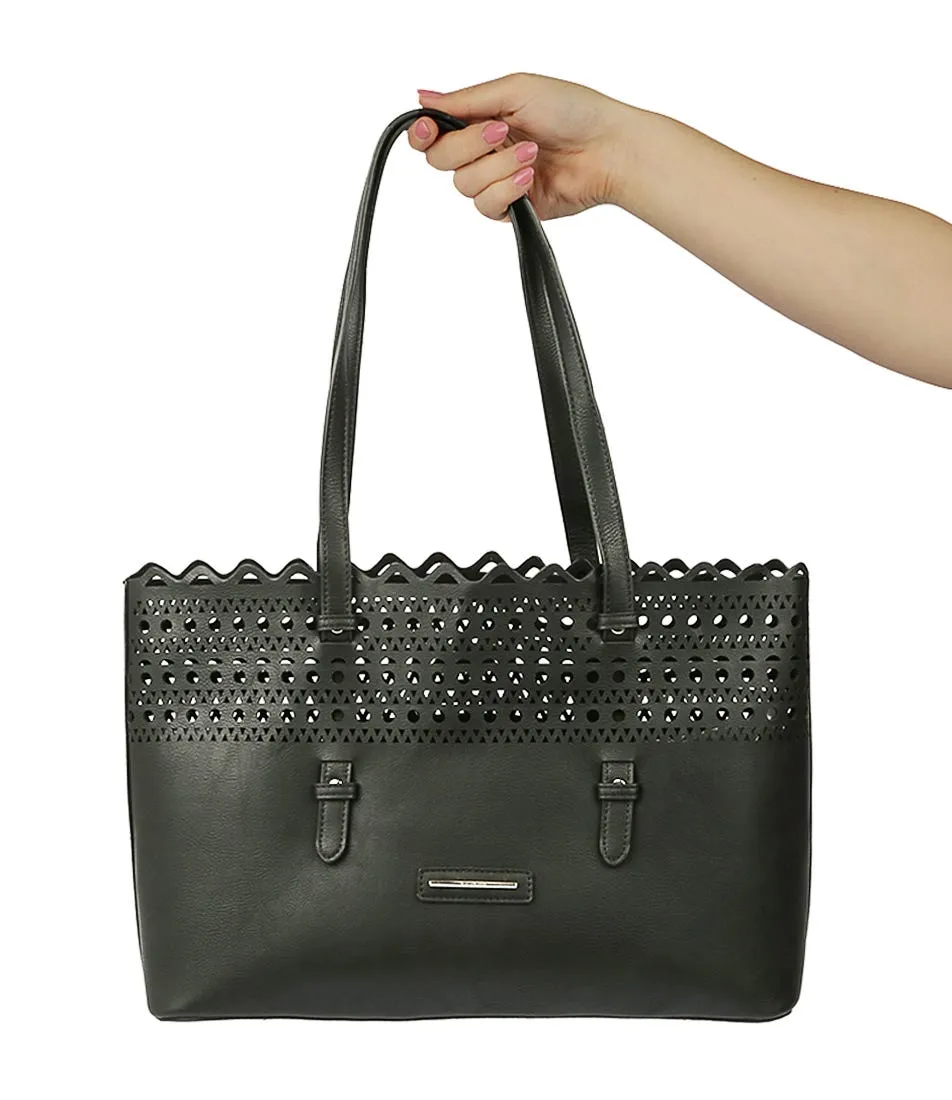 DIANA FERRARI Ariella Tote Black Pu