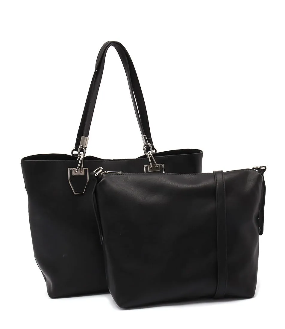 DIANA FERRARI Luelle Duty Tote Black Smooth