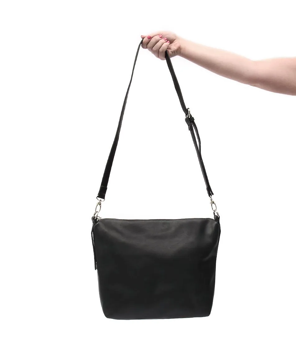 DIANA FERRARI Luelle Duty Tote Black Smooth