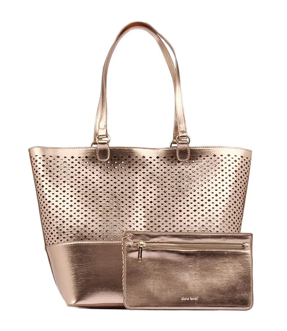 DIANA FERRARI Maxine Tote Rose Gold Smooth