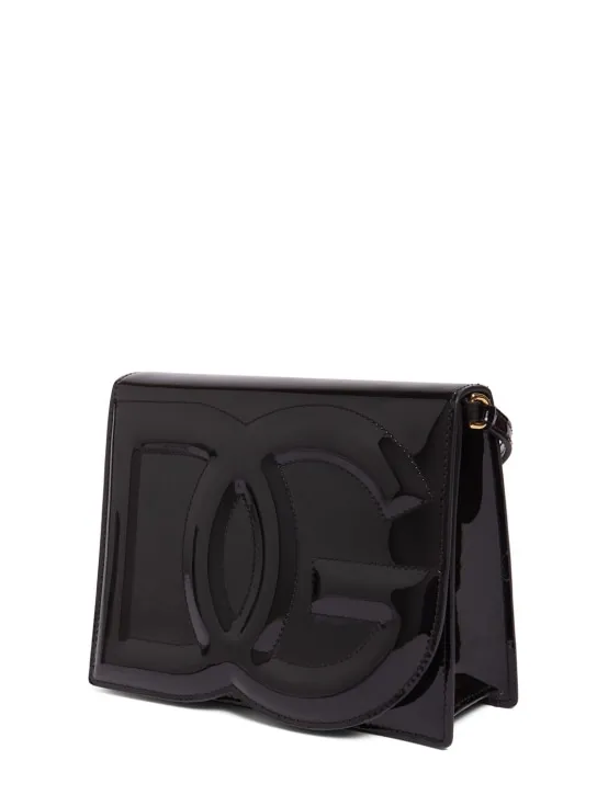 Dolce&Gabbana   Flap Logo patent leather bag 