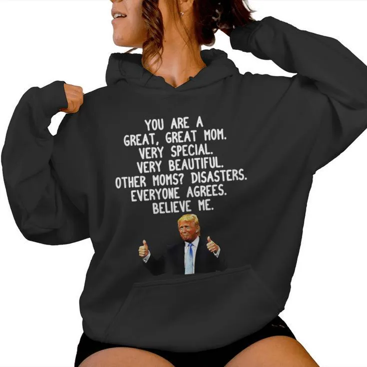 Donald Trump Gag Conservative Mom Women Hoodie