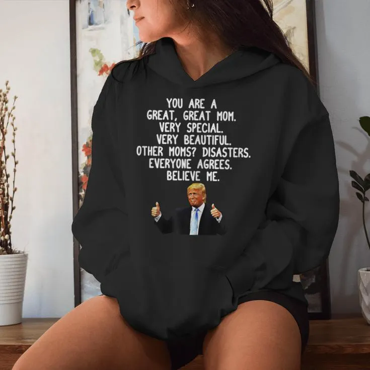 Donald Trump Gag Conservative Mom Women Hoodie