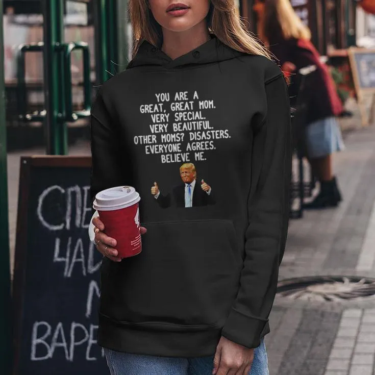 Donald Trump Gag Conservative Mom Women Hoodie