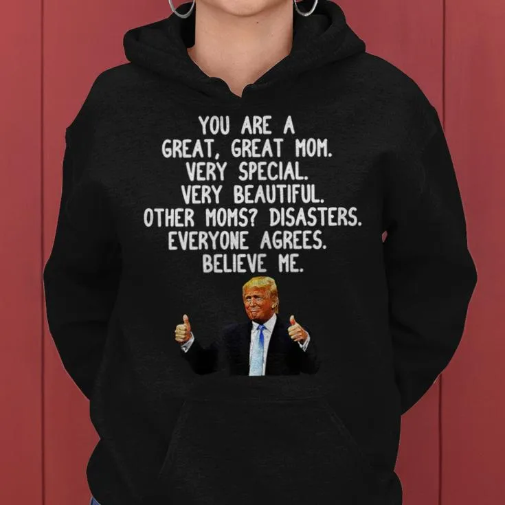 Donald Trump Gag Conservative Mom Women Hoodie