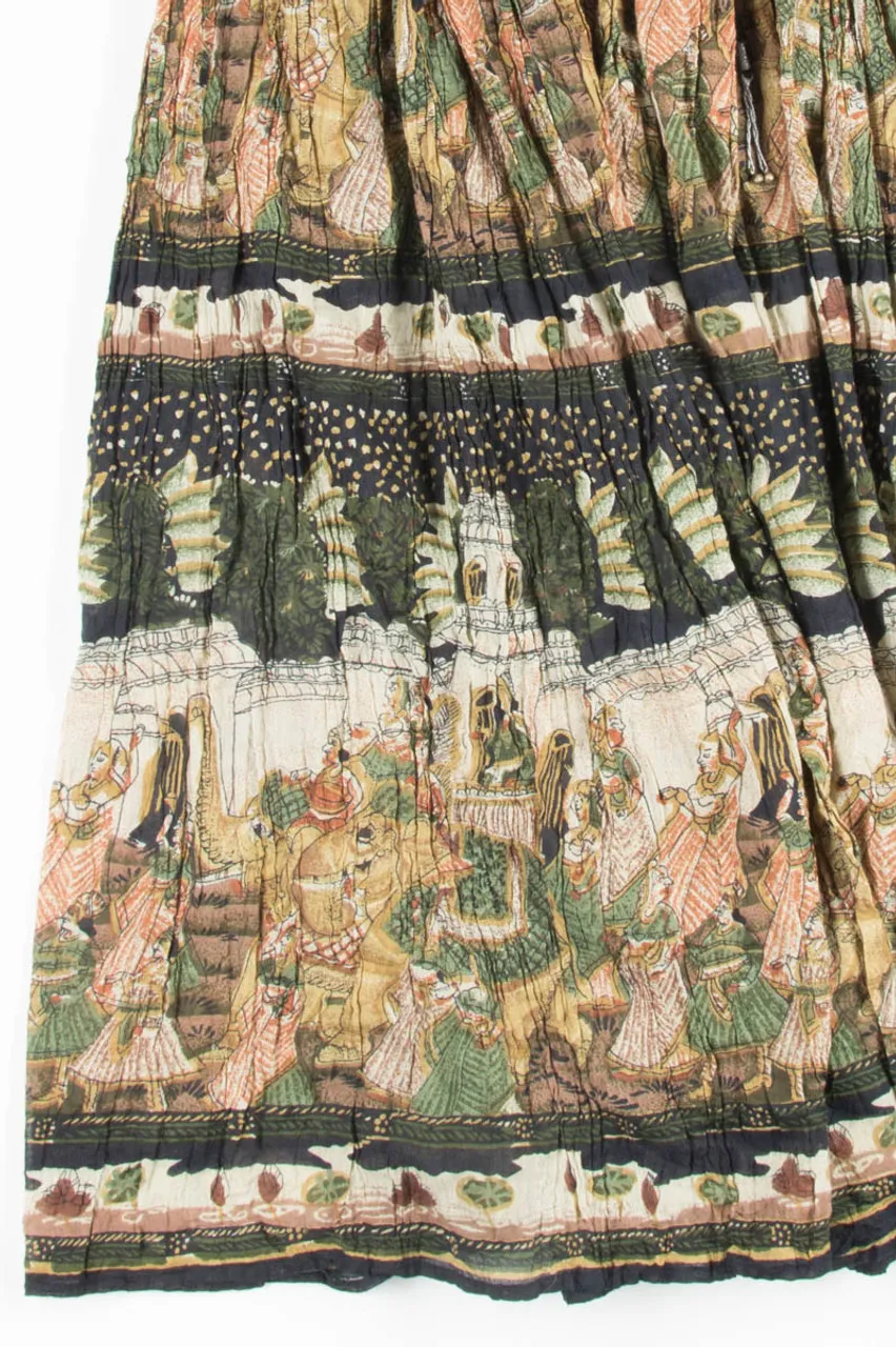 Elephant Temple Hippie Skirt