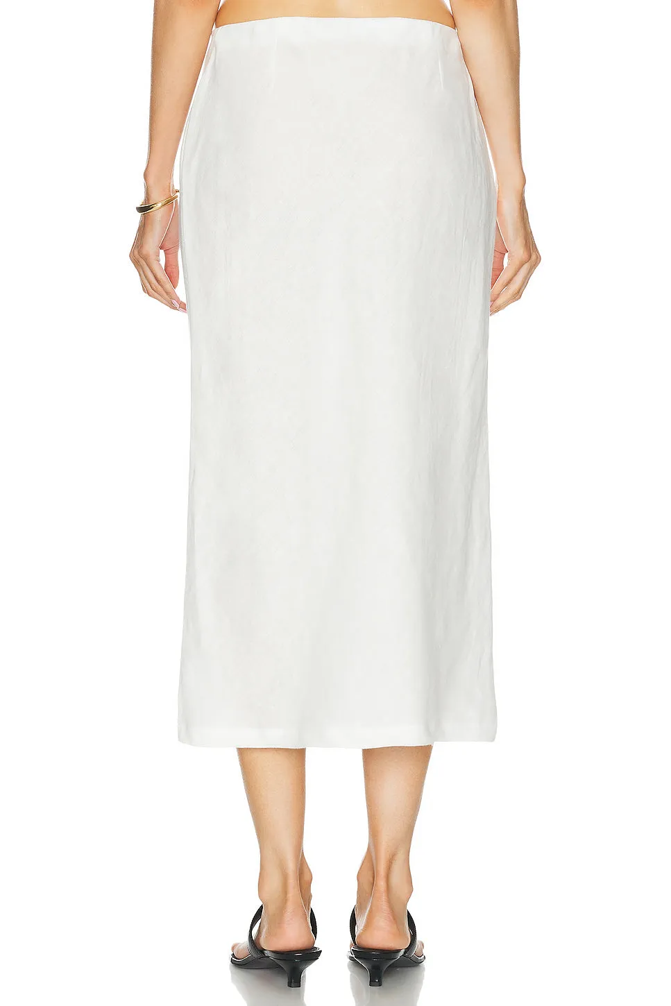 Enza Costa Linen Bias Skirt