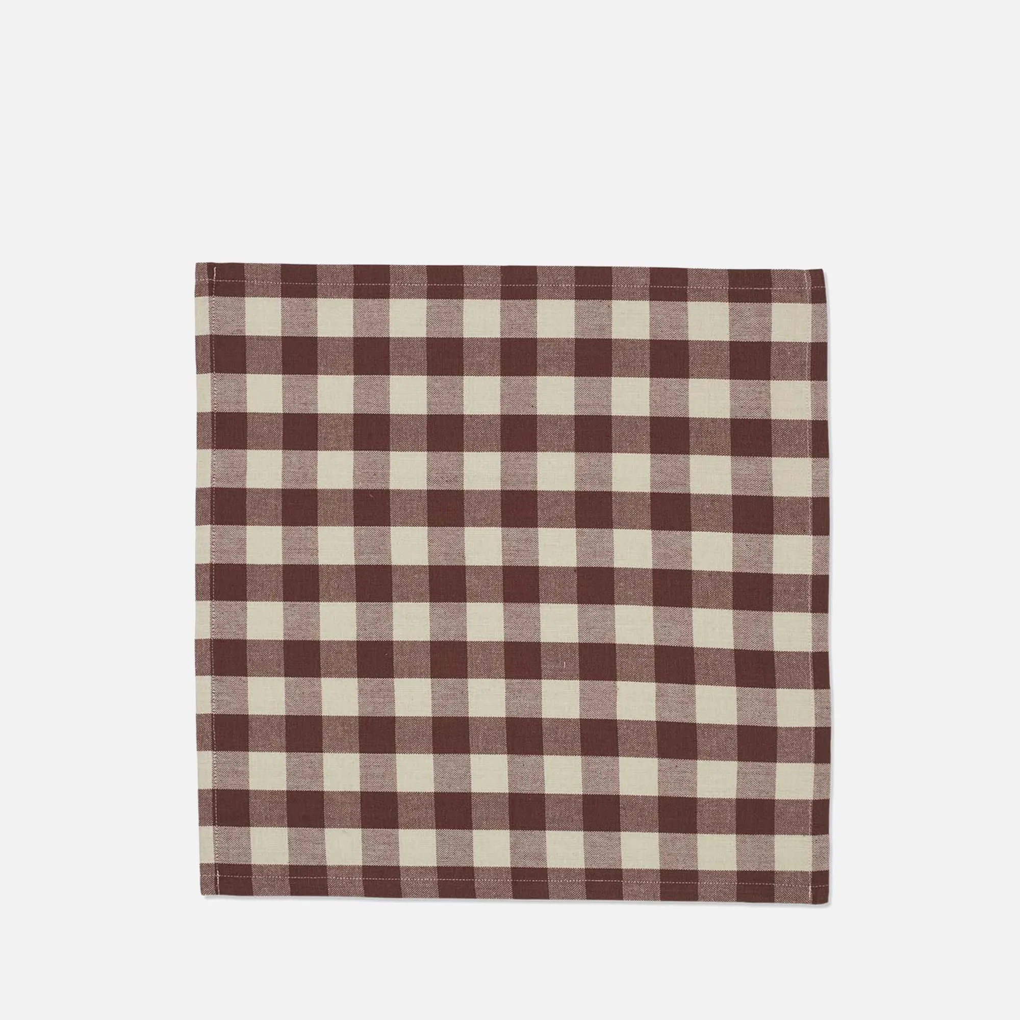 Ferm Living Bothy Check Napkins - Set of 4 - Cinnamon/Grey Green | Coggles