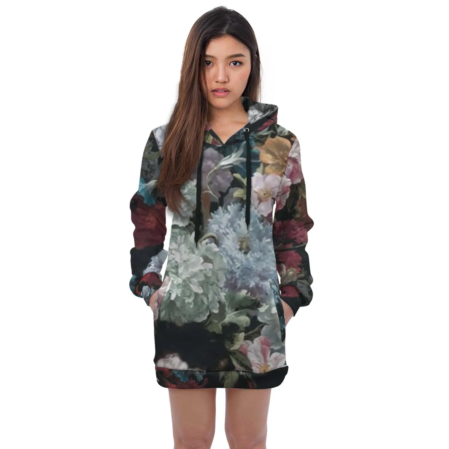 flower hoodie dress