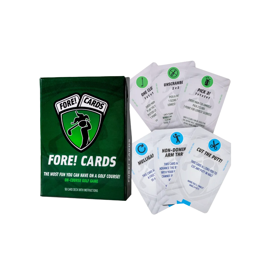 Fore! Cards On-Course Golf Game & Expansion Pack Bundle