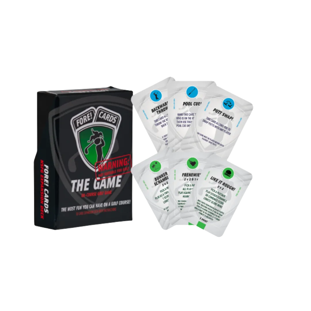 Fore! Cards On-Course Golf Game & Expansion Pack Bundle