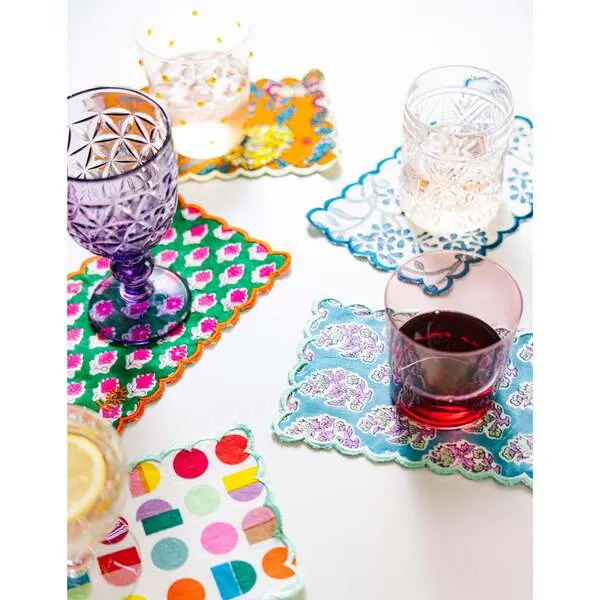 Furbish Studio Sanibel Cocktail Napkins, Set of 6