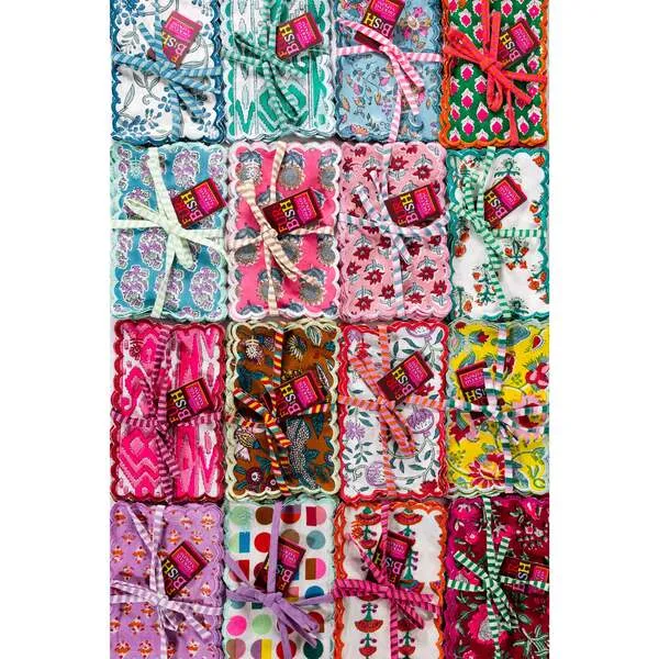 Furbish Studio Sanibel Cocktail Napkins, Set of 6