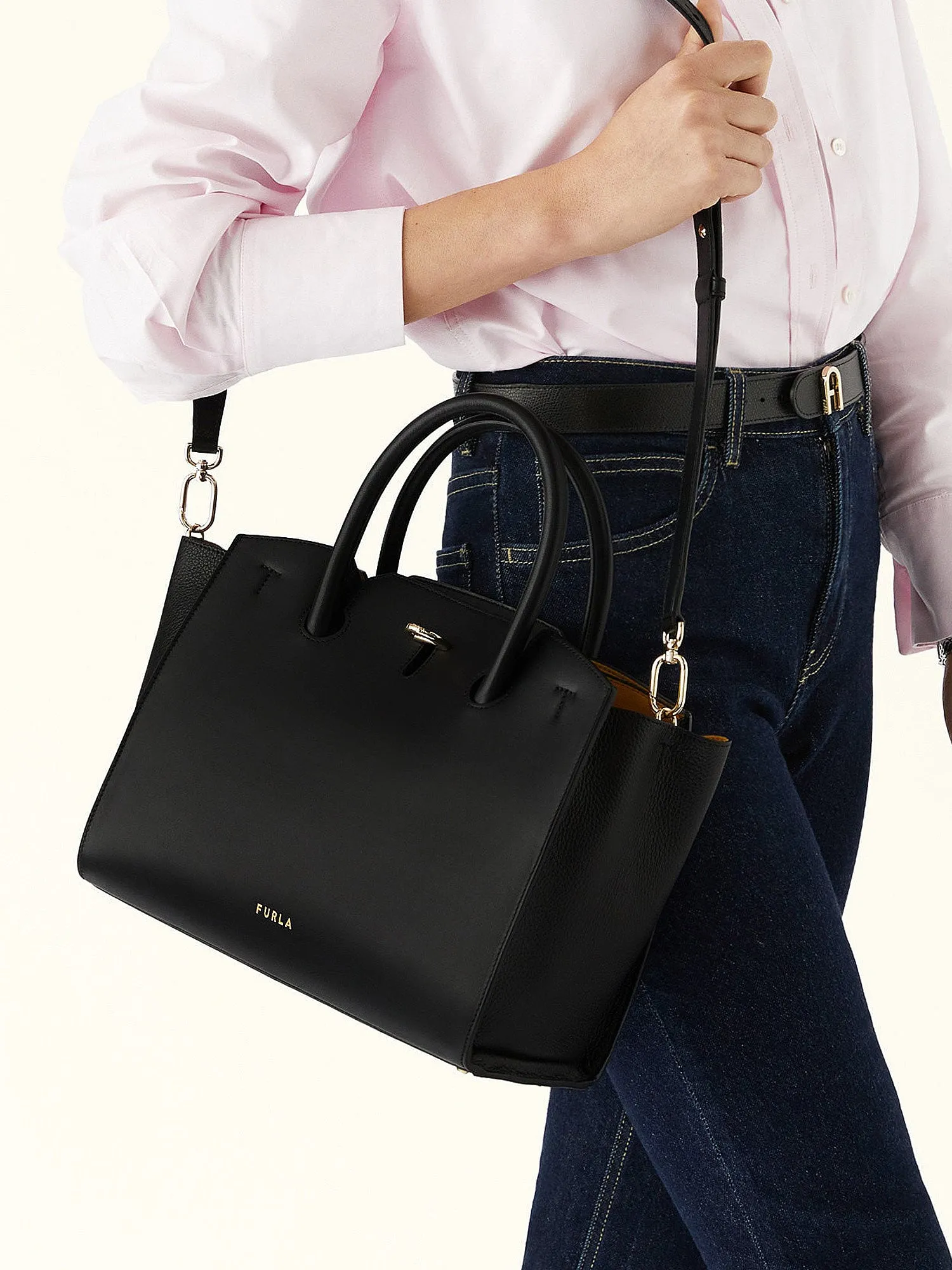 FURLA Furla Genesi M Tote Nero Leather