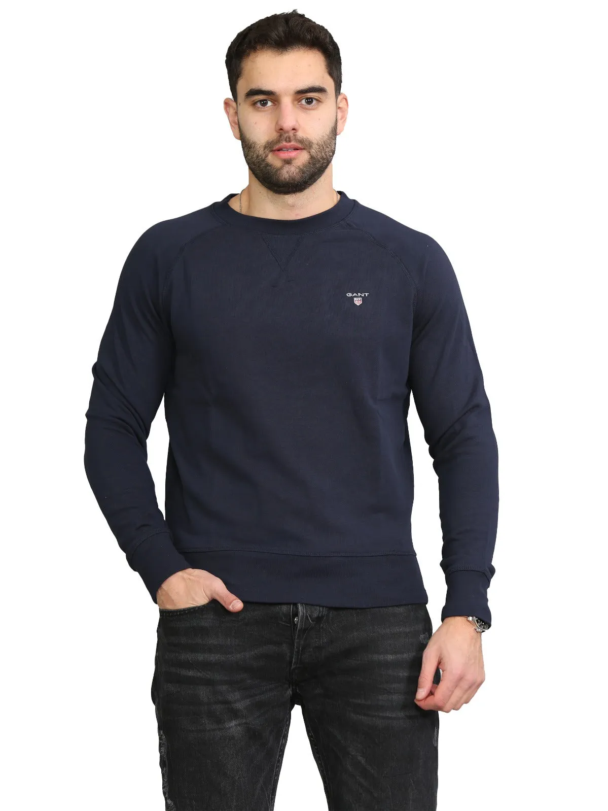 Gant Mens Crew Neck Pullover Sweatshirt S-2XL