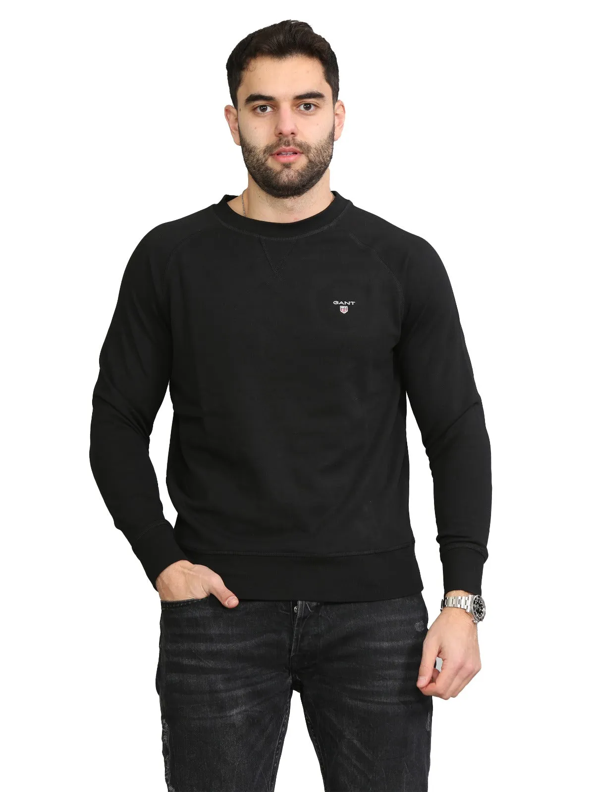 Gant Mens Crew Neck Pullover Sweatshirt S-2XL