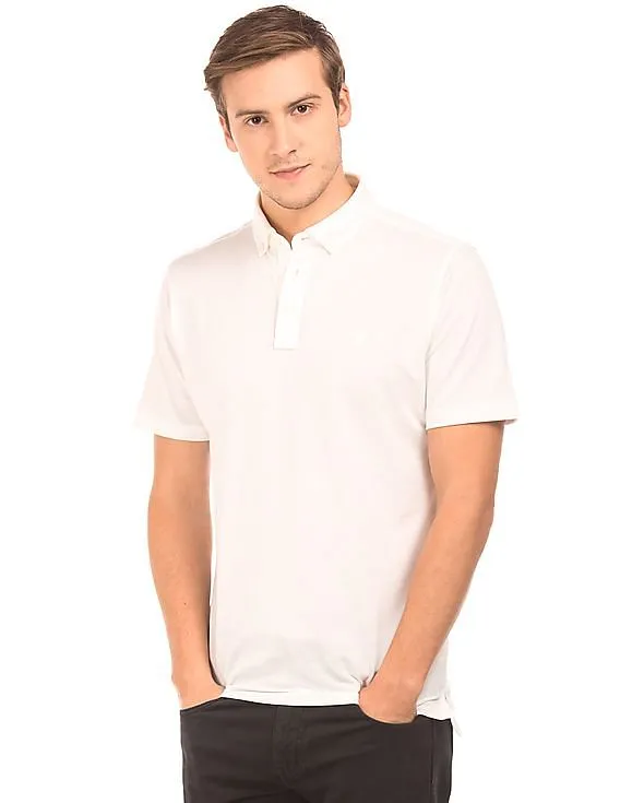 Gant Solid Button Down Polo Shirt