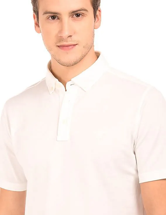 Gant Solid Button Down Polo Shirt