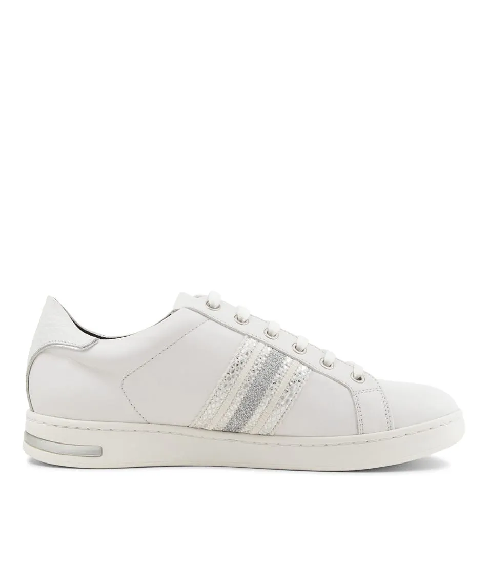 GEOX Jaysen White Leather Sneakers