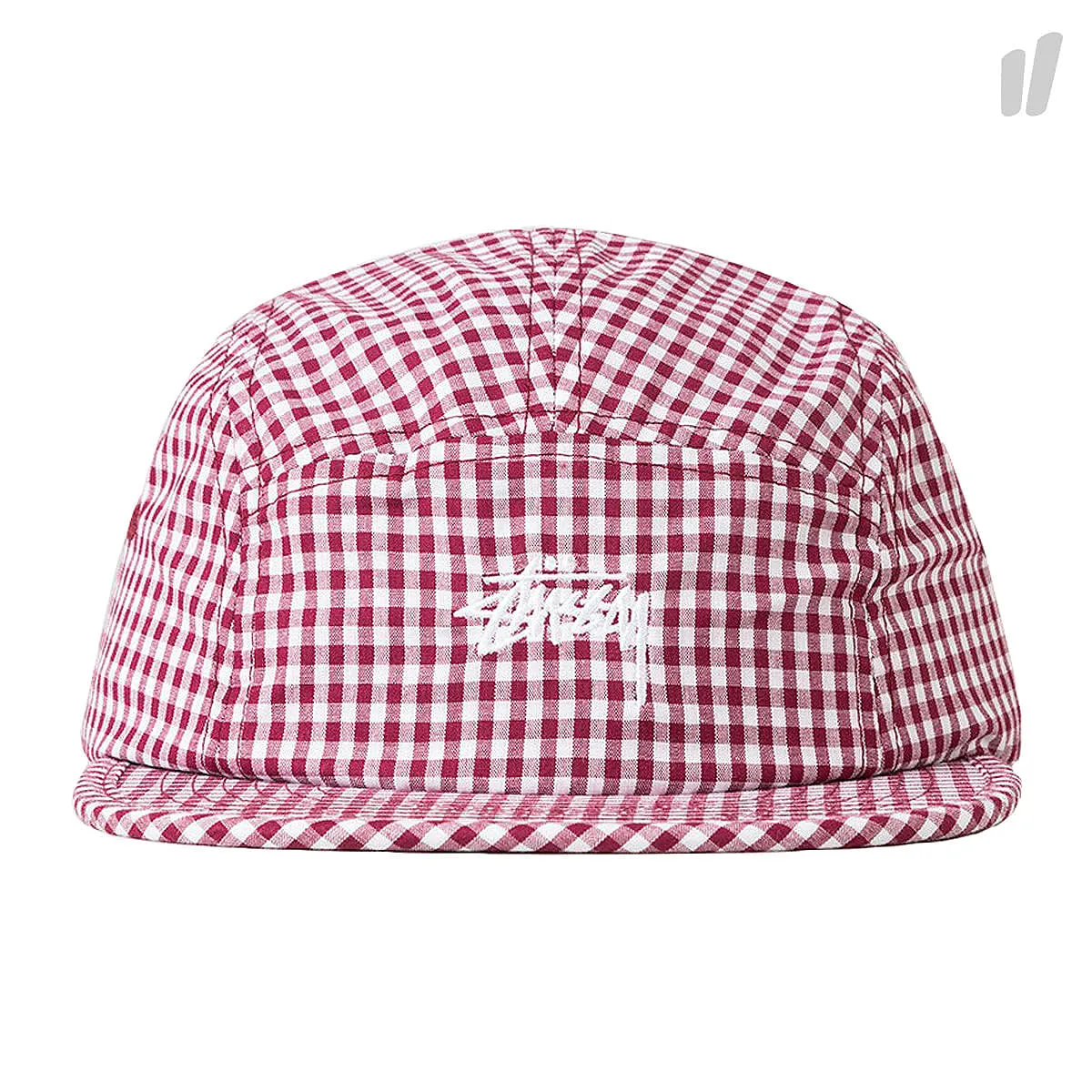 Gingham Stock Camp Cap