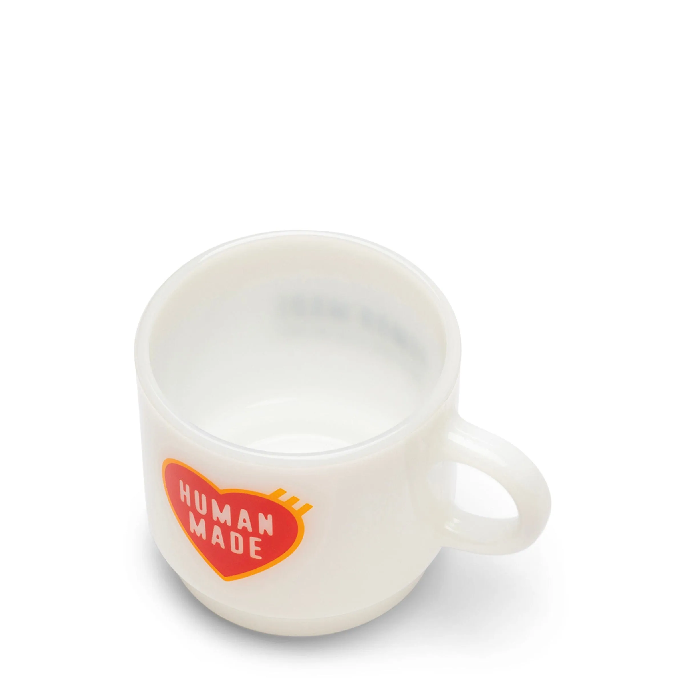 GLASS MUG WHITE | Bodega