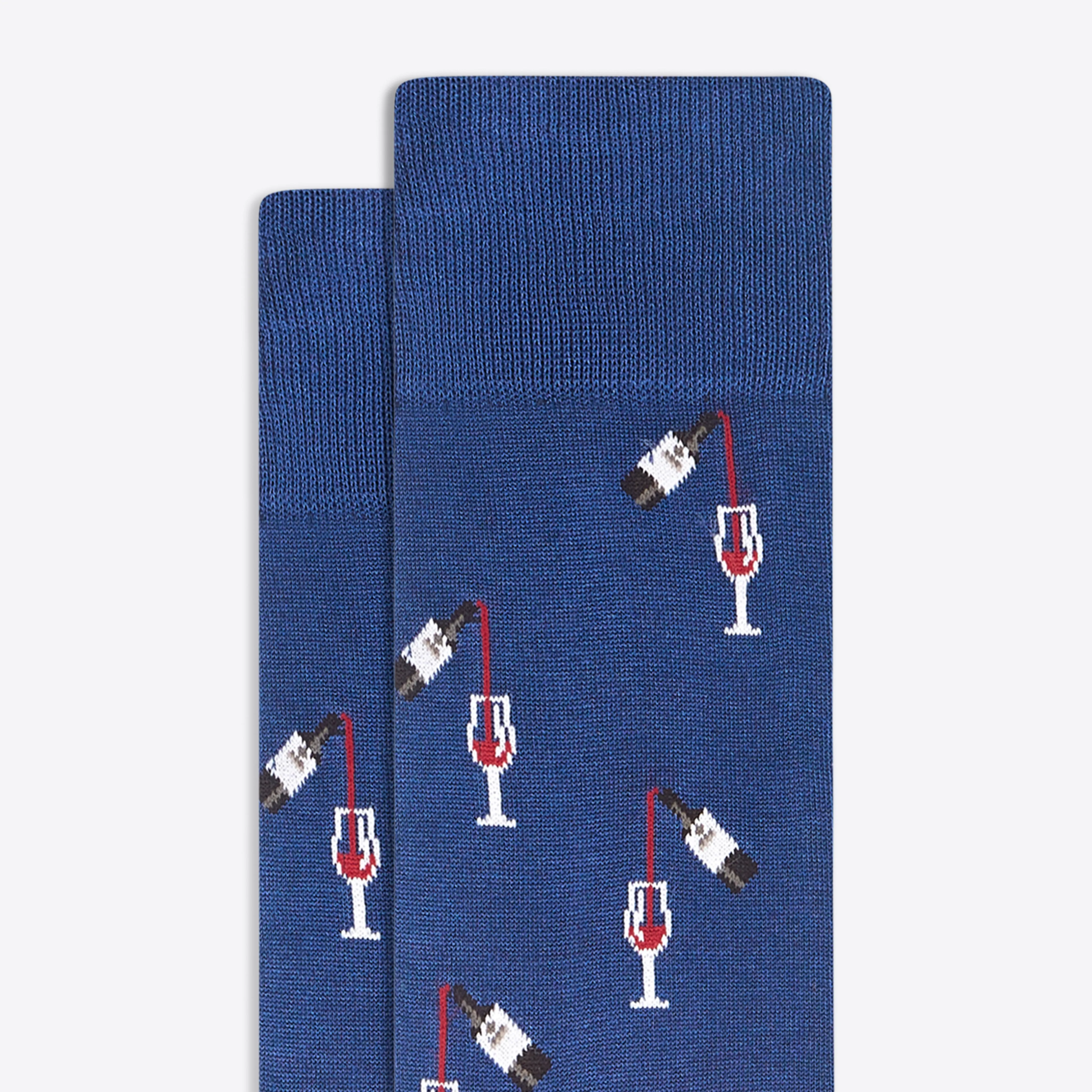 Glass of Wine Mid-Calf Socks