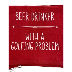 Golf Towel Beer Drinker