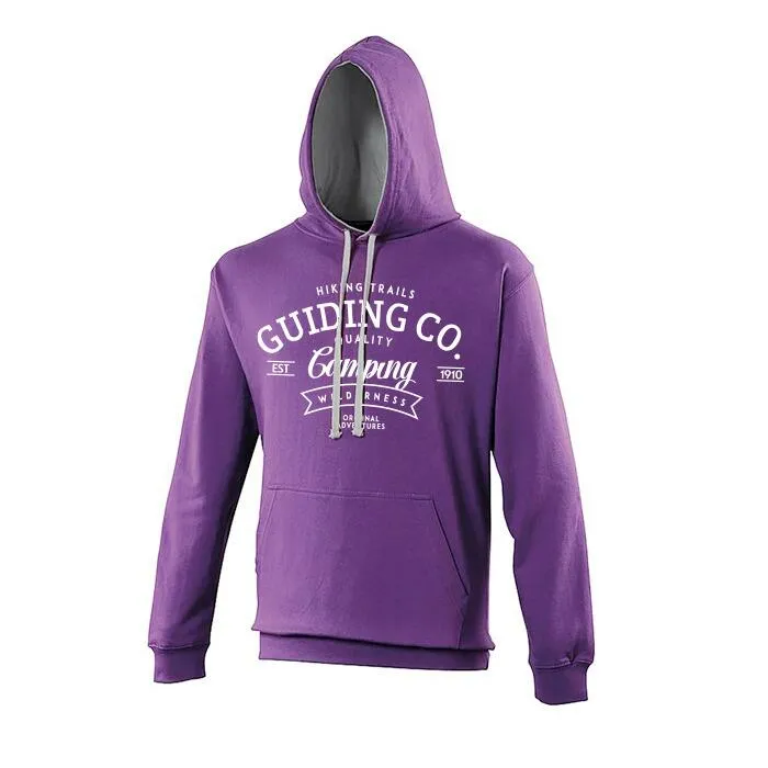 Guiding Co Adult Hoodie - Purple/Heather Grey