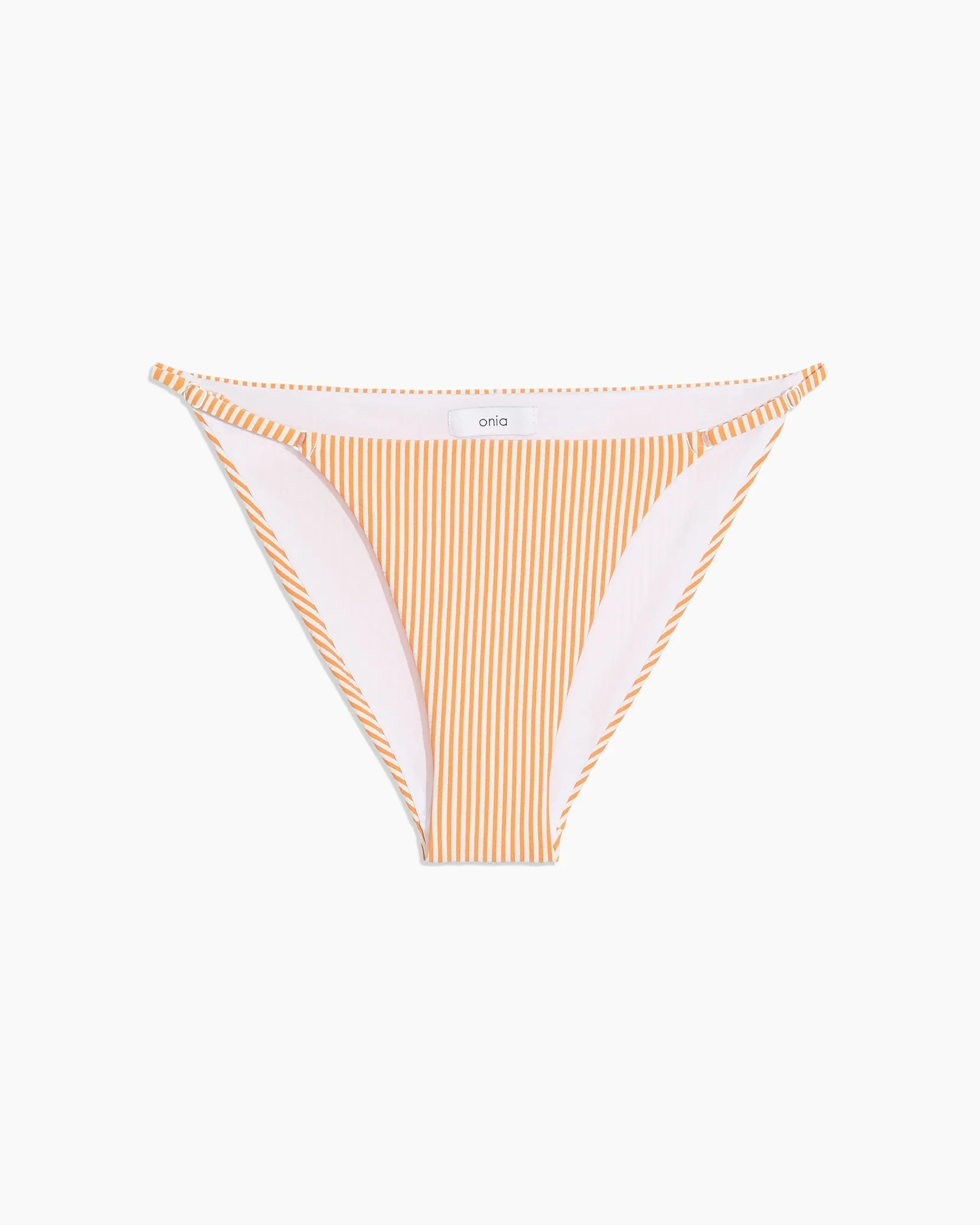 Hannah Bikini Bottom | Sunset/White Stripe