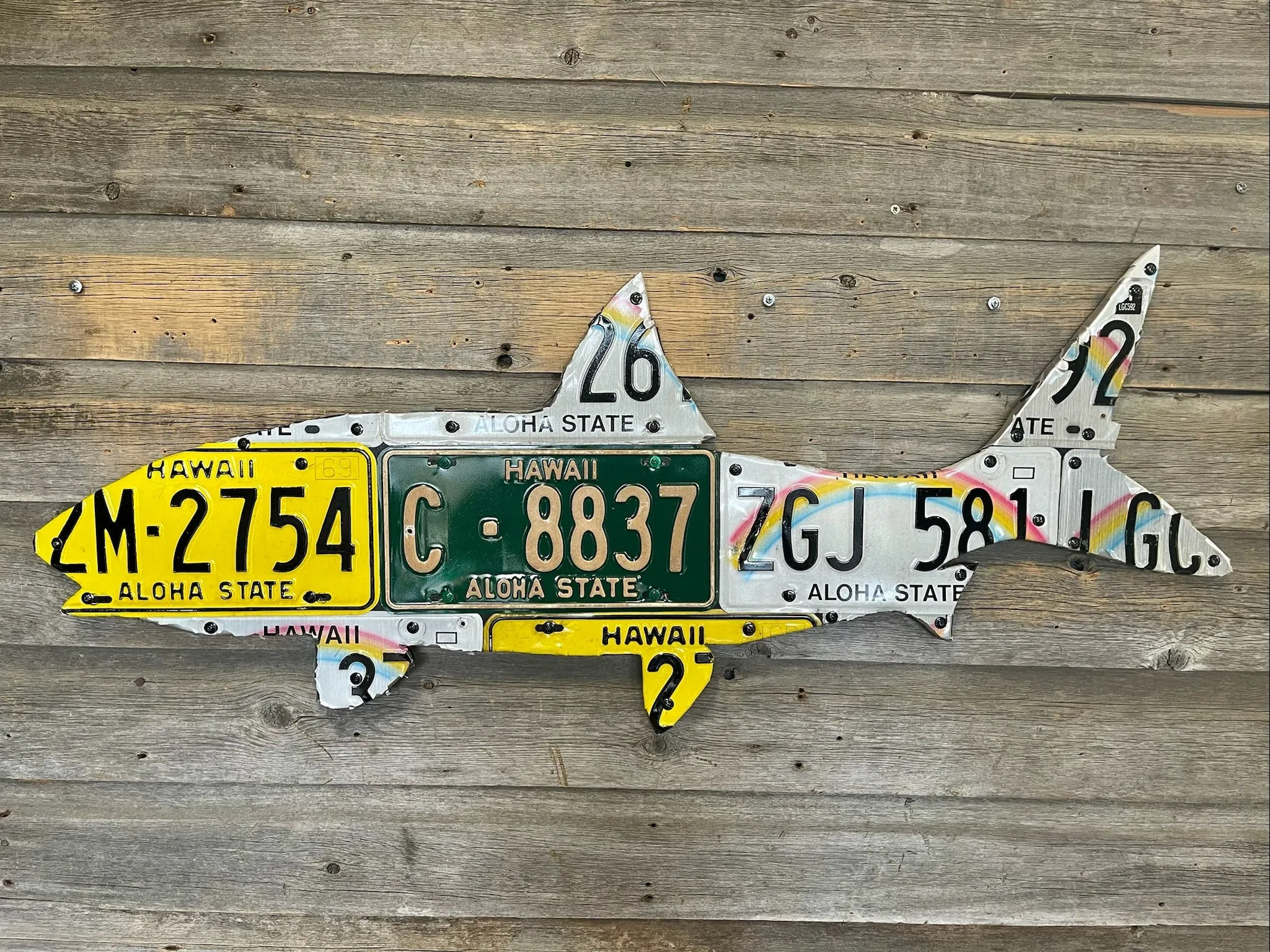 Hawaii Bonefish License Plate Art