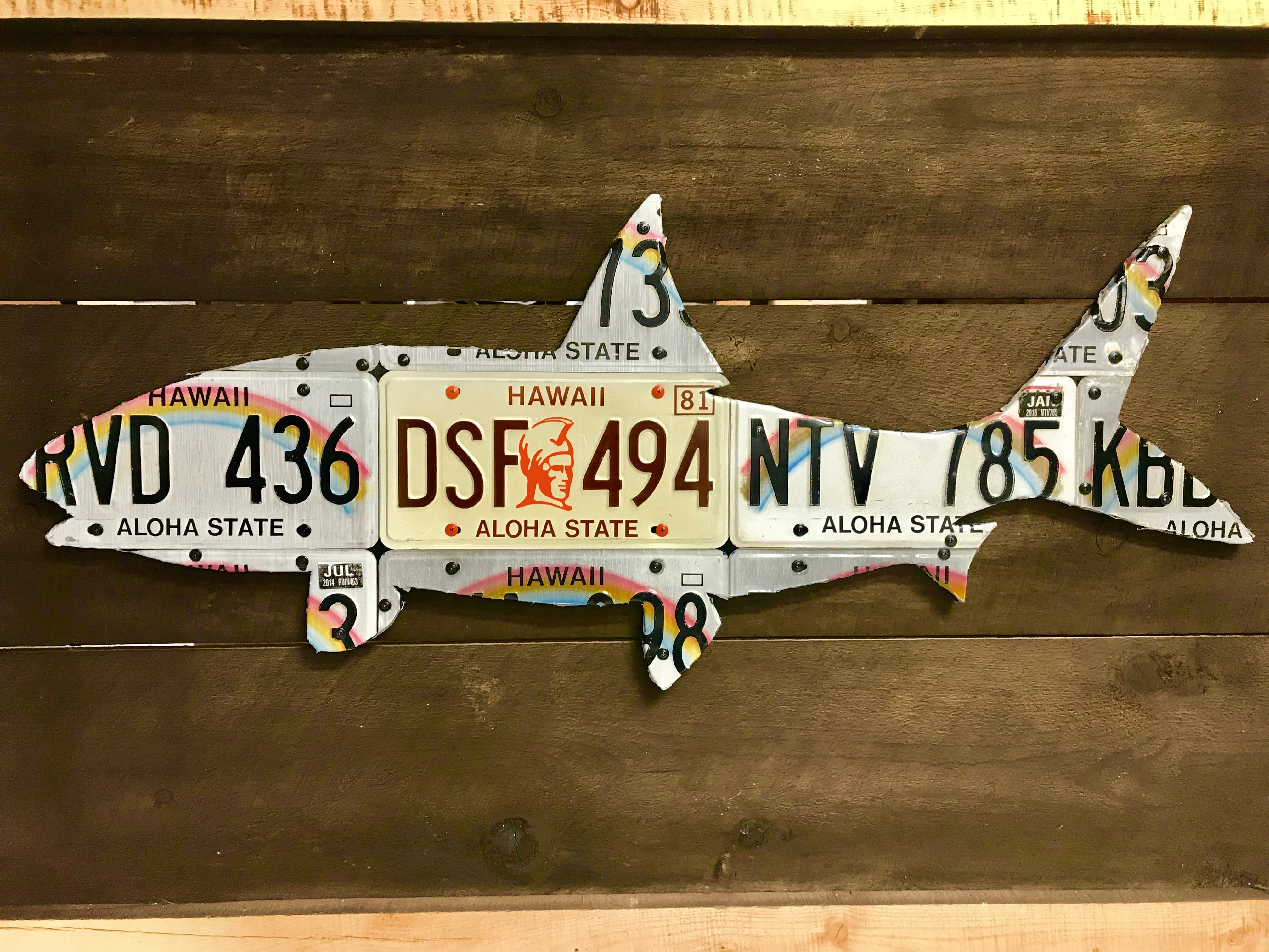 Hawaii Bonefish License Plate Art