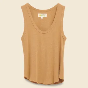 Hemp Rib Tank - Tan Earth