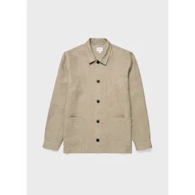 Hopsack Twin Pocket Jacket | Men | Light Stone