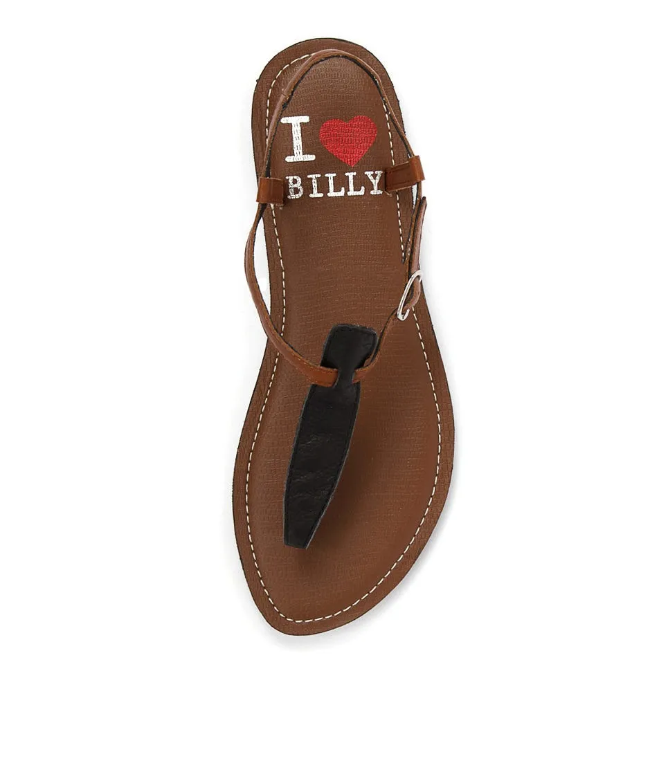 I LOVE BILLY Spoon Black Tan Leather