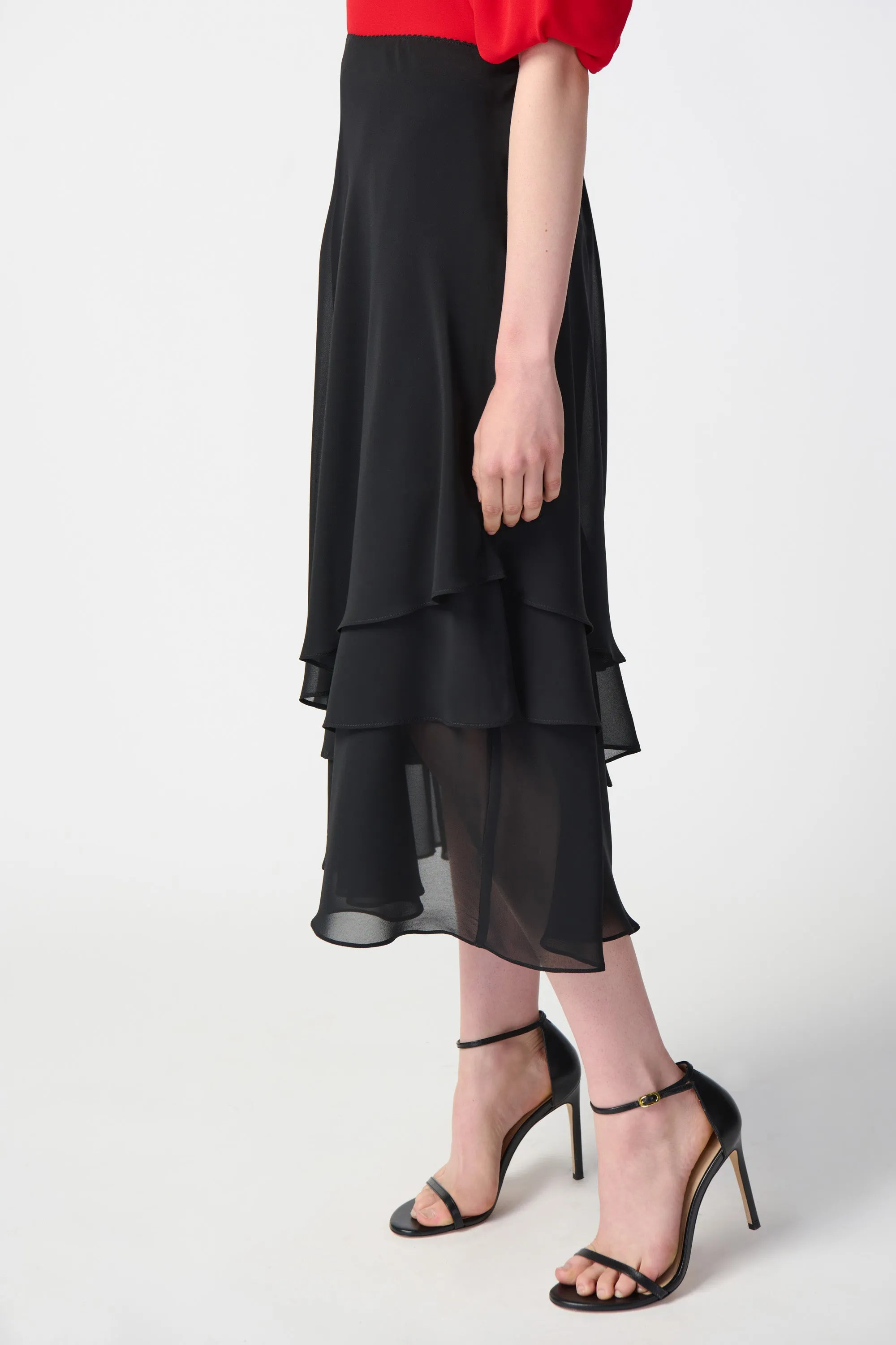 Joseph Ribkoff Layered Chiffon Skirt