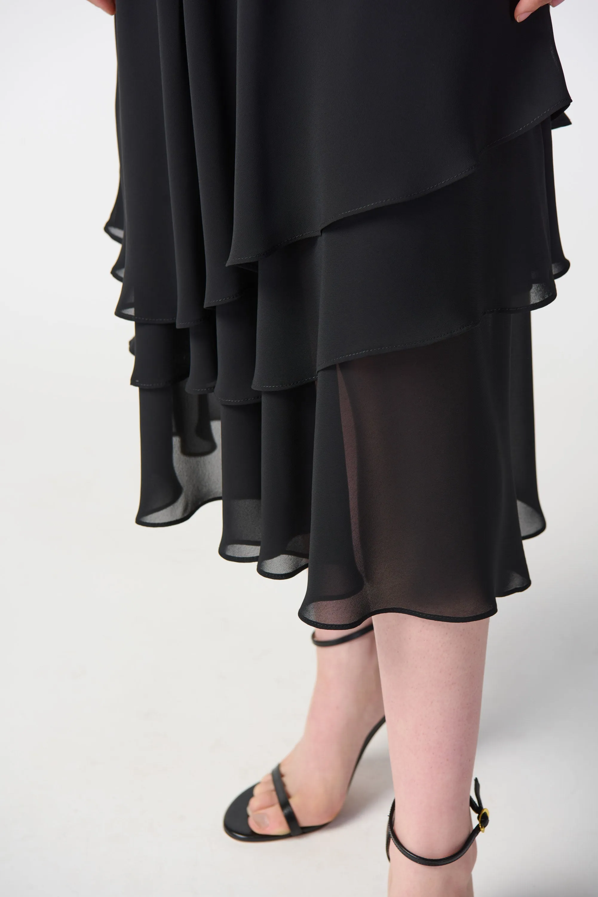 Joseph Ribkoff Layered Chiffon Skirt