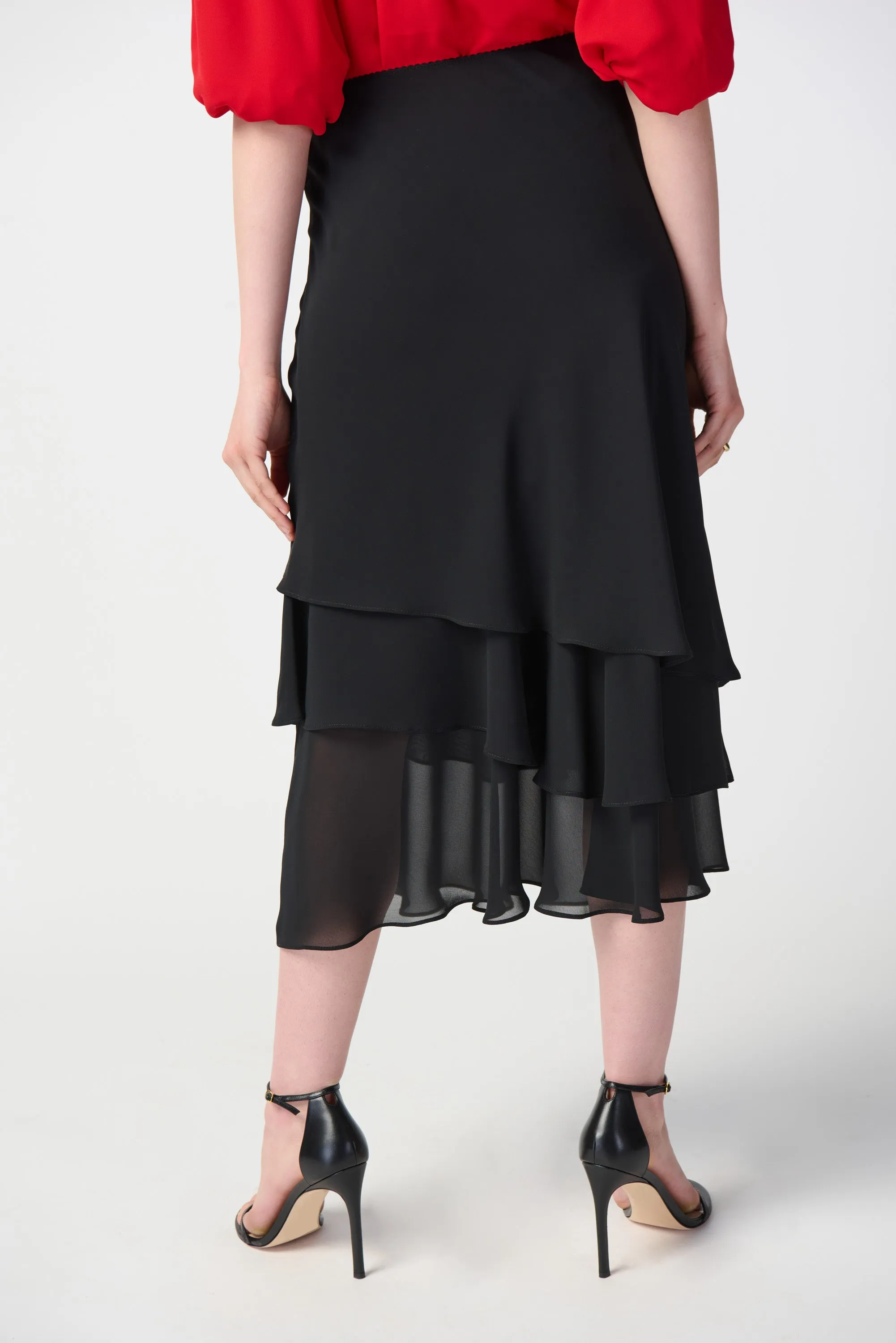 Joseph Ribkoff Layered Chiffon Skirt