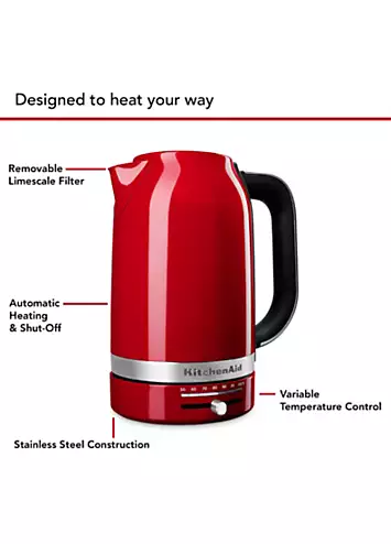 KitchenAid 1.7L Kettle - Empire Red | Kaleidoscope