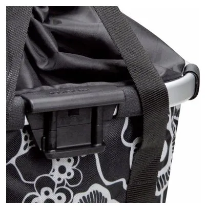 Klickfix Bikebasket Flower Handlebar Bag Black