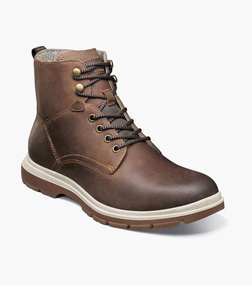 Lookout Plain Toe Lace Up Boot