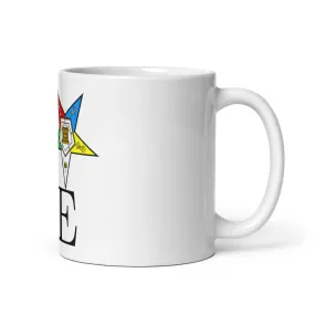 LOVE OES White glossy mug