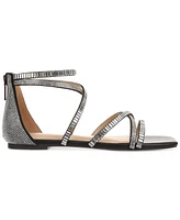 Macy's Thalia Sodi Women's Dana Embellished Strappy Flat Sandals