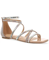 Macy's Thalia Sodi Women's Dana Embellished Strappy Flat Sandals