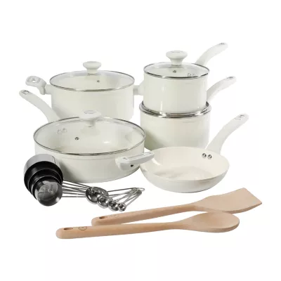 Martha Stewart Ceramic Non-Stick 19-pc. Cookware Set