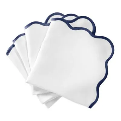 Matouk Scalloped Napkins, Set Of 4