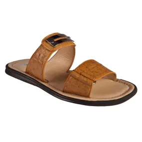 Mauri 1776/4 Ostrich / Rubber Bottom Sandals Stp Cocco Light Rust (Special Order)